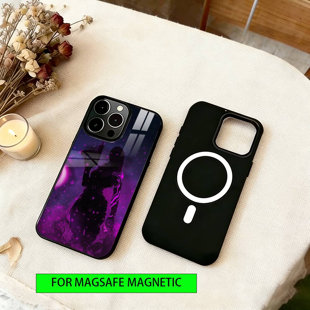 Reyna Valorant Handyhülle Für iPhone17,16,15,14,13,12,11 Plus,Pro Magnetisch mit Magsafe Kabelloses Laden