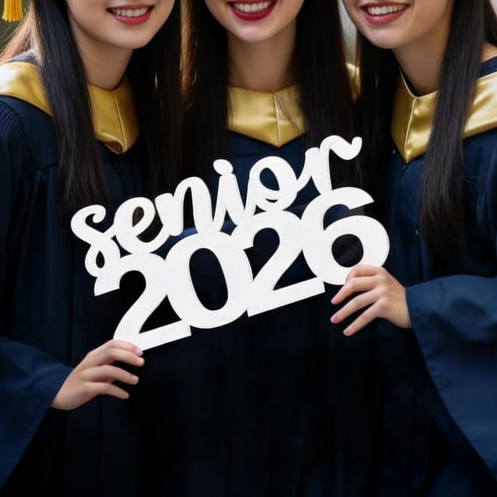 Senior 2026 Sign Class Of 2026 Photo Prop Graduation Table Centerpiece For Senior Night Decor School College Grad Party Supplies