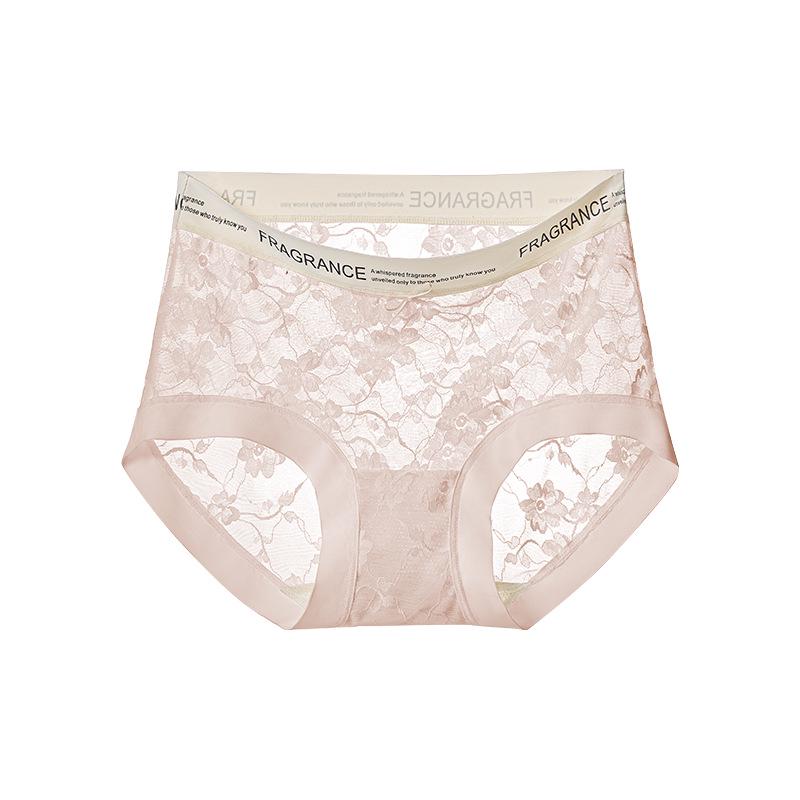 Luxurious Retro Lace Seamless Hipster Women's Panties with Breathable High Elasticity and Extended Gusset.