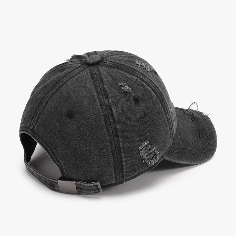 Cotton Baseball Cap With Embroidered Letters For Men And Women In Spring And Autumn