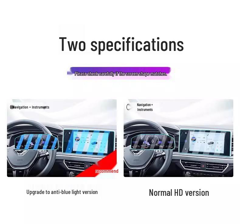 Tempered Film Screen Protector for 25 Jetta VA7 Center Console and Dashboard Display
