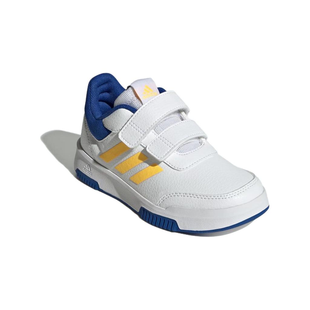 Adidas Tensaurs Versatile Comfortable Shock Absorbing Durable Low Top Kids Running Shoes Kids Running Shoes White Blue Yellow IG8581