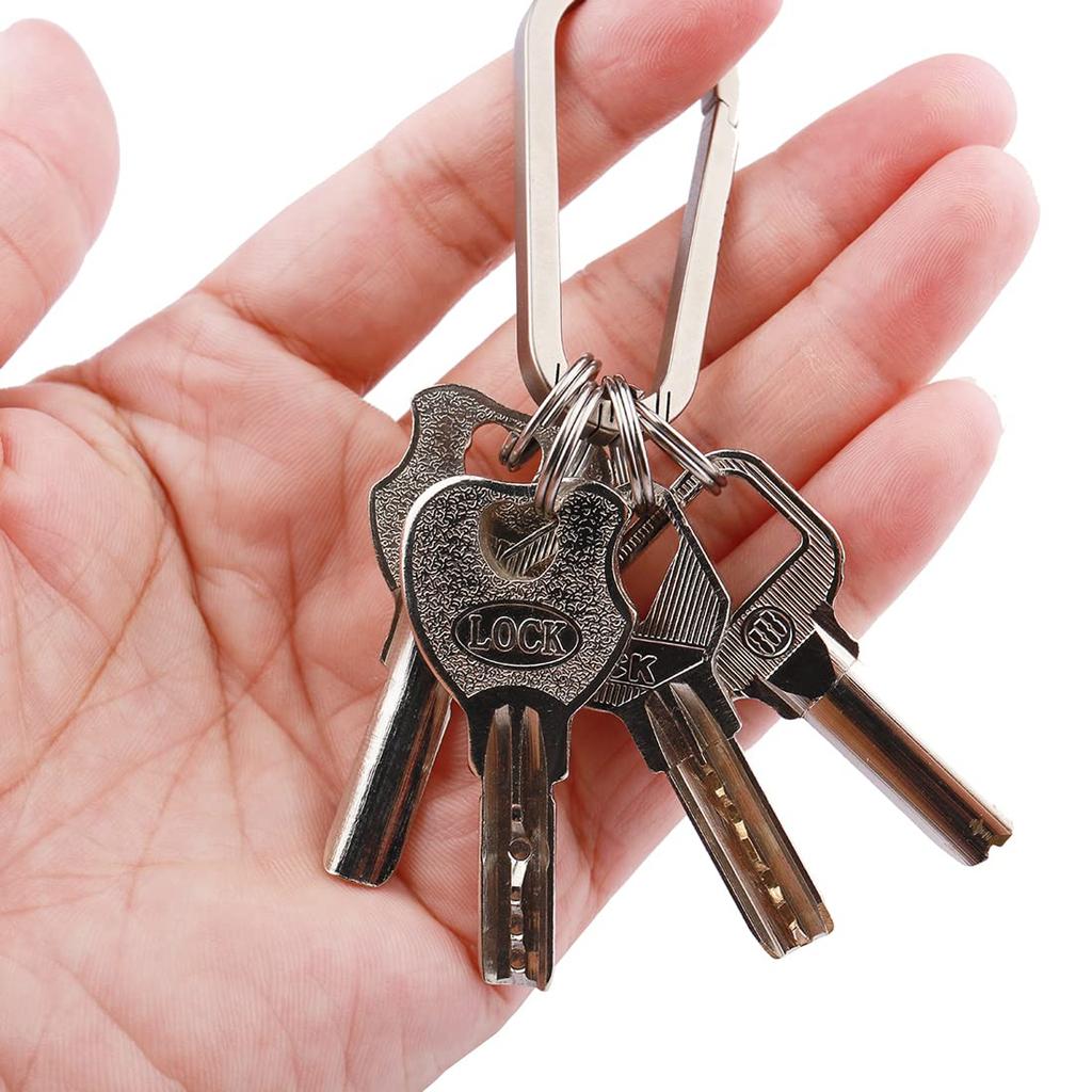 Titanium Key 14mm Highly Lightweight Key Holders [Looking] 10-Pack Rings, Diameter, Resilient, Long-Lasting, Stylish, Keychains, Rings,
