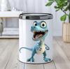 Cartoon Blue T-Rex Wall Stickers, Dinosaur Theme Removable Self-Adhesive for Kids Room & Living Room Decor