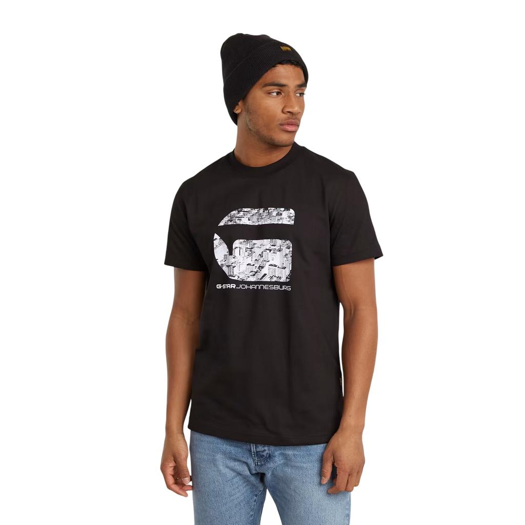 G-Star Mens LA Logo Crew Neck T-Shirt