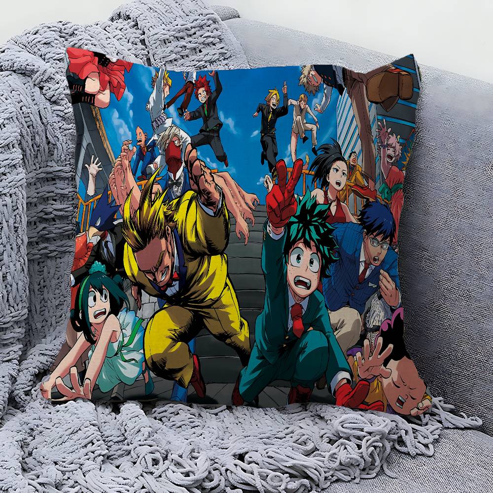 My Hero Academia Cool Cartoon Cushion Cover Polyester Sofa Cushions Decorative Throw Pillows Home Decoration Pillowcover