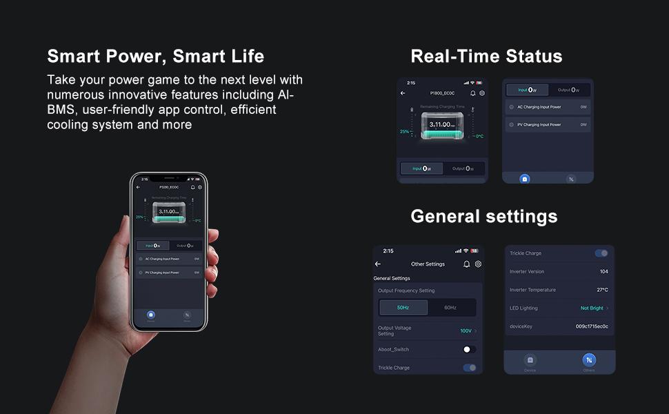 IEE P3200 3200W Portable Power Station, 2048Wh Solar Generator with LiFePO4 Battery, Fast Charging, APP Control, 16 Ports, UPS Portable Power Station