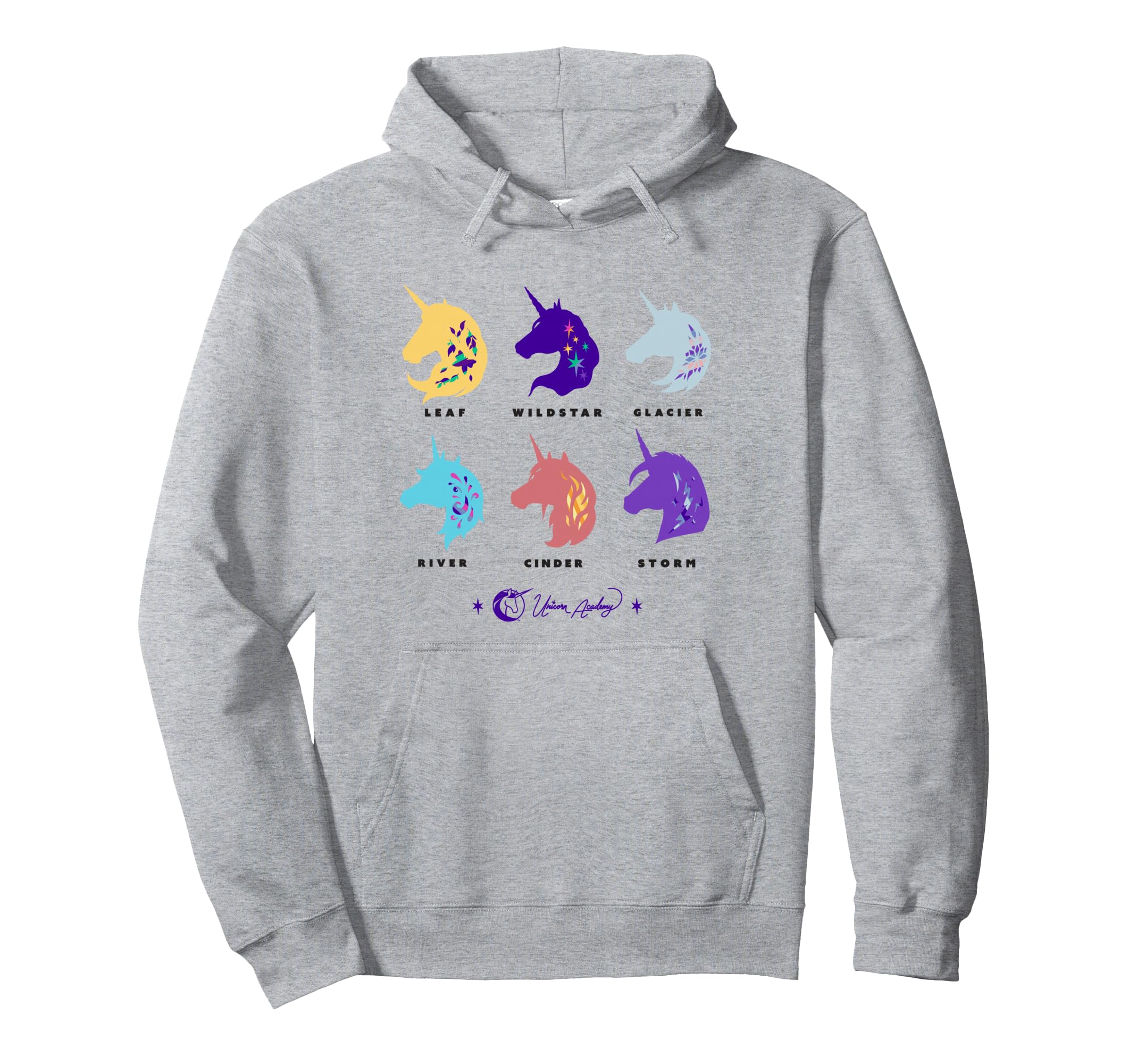 Unicorn Academy Unicorn Silhouette Graphic Hoodie