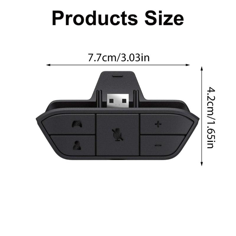 Gaming Headsets Adapter for Controllers, Simple No USB Cable Included