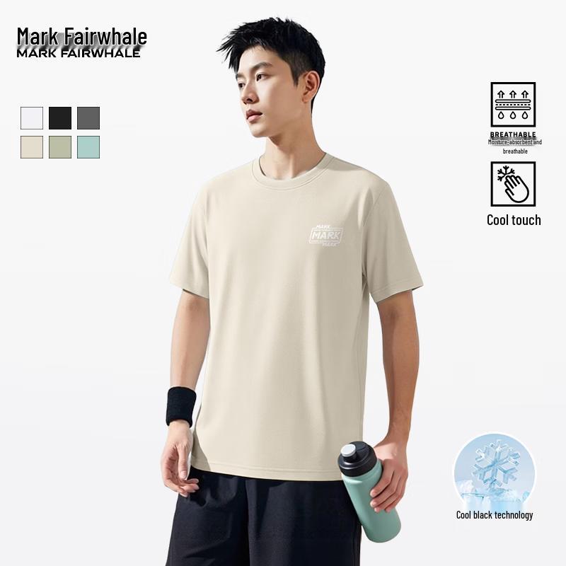 MARK FAIRWHALE Men s Cooling Breathable Cotton T-Shirt L