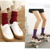5 Pairs Socks Women's Spring and Summer Cotton Socks Mid-calf Socks College Style Tide Personality Versatile Double Needle Long Tube Stacked Socks