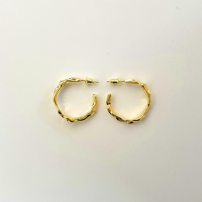 

Металлические ретро серьги премиум преувеличенная индивидуальность нерегулярные С-образные большие круглые серьги знаменитости Интернета