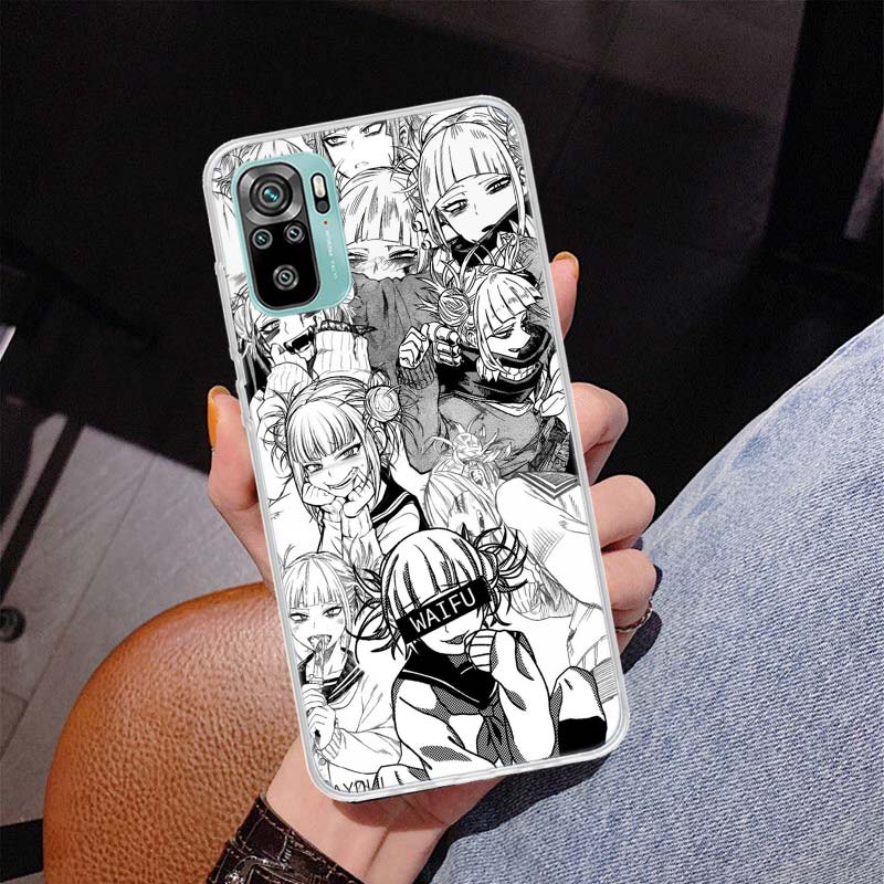 Anime Himiko Toga Waifu Cover Phone Case For Xiaomi Redmi Note 10 Pro Max 10S 9 9S 9T 8 8T 11T 11S 11 5G 11E 7 6 5 4X Coque