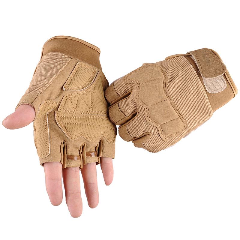 Men's Half Finger Wear-resistant Boxing Outdoor Locomotive Riding Sports Protective Gloves