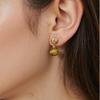 Orecchini a lobo colorati in Argento Sterling S925 Agata Rossa Naturale Agata Nera Giada Verde + Occhio di Tigre Tesoro Tendenza Donna Orecchini a Sfera