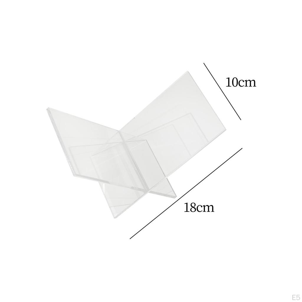 Acrylic Book Stand Artwork Display Rack Portable Bookmark Small Compact Easel