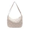 Women's bag new casual shoulder bag embroidery thread rhombus down cotton clothing bag women's dumpling messenger bag