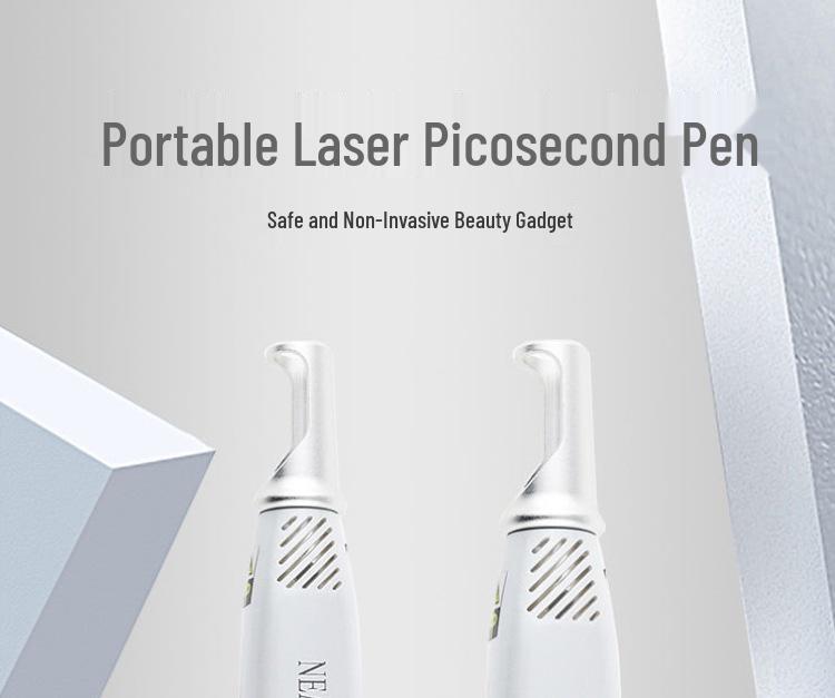 Portable Picosecond Laser Pen for Tattoo, Freckle, and Eyebrow Removal with Red & Blue Light