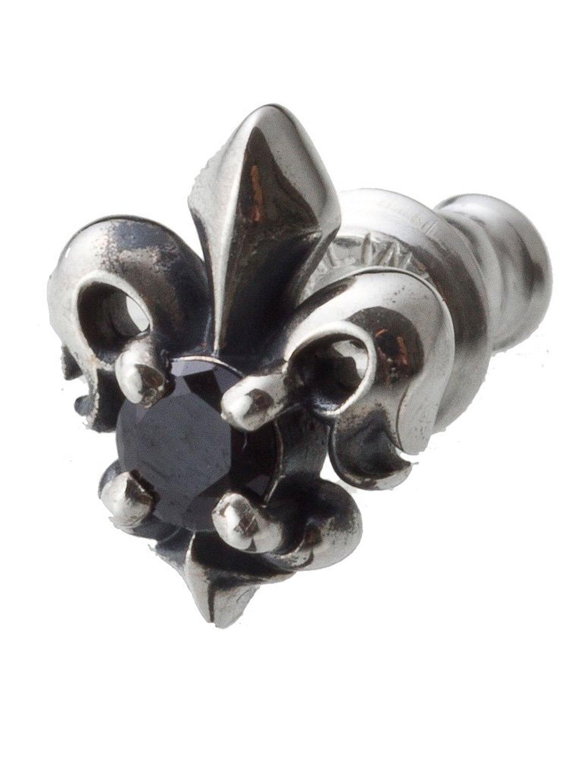 

ARTEMISKINGS Stone Lily Stud ake0043 Серебряные аксессуары Брендовые ювелирные изделия Серебряные серебряные серьги Серьги-гвоздики Серебро 925 [Artemis Kings] (черный) Мужской