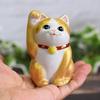 Stylish Kutani Ware Lucky Cat Figurine from Waza No Perfect for Opening a New or 77th Feng Shui and Interior Kura. Right-handed, Gold-plated, Store,