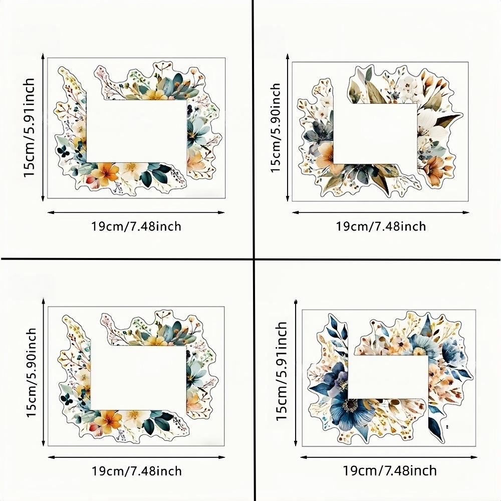 

4pcs/set DIY Flower Leaf Switch Sticker Removable Waterproof Green Plant Switch Sticker Self-adhesive Leaf Decal Living Room