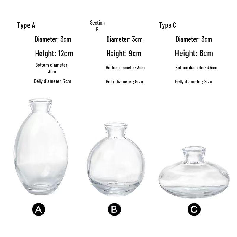 Elegant Retro Glass Vase: High-End Decorative Luxury for Flowers