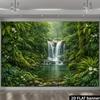 2D Jungle Waterfall Backdrop for Nature, Bohemian and Tropical Themed Photography