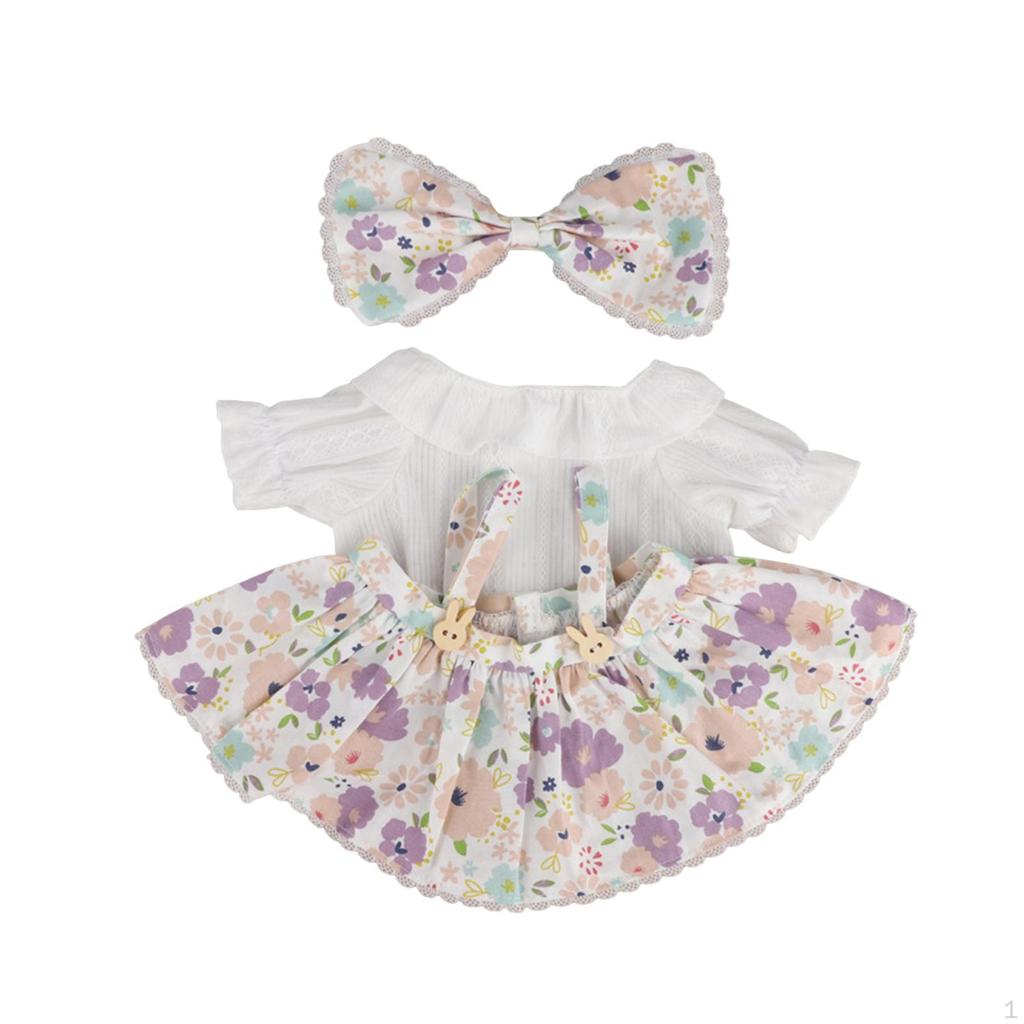 38 Cm Plush Doll Clothes Dress Soft,Plush Accessories,Stylish Pretend Play Role Playing