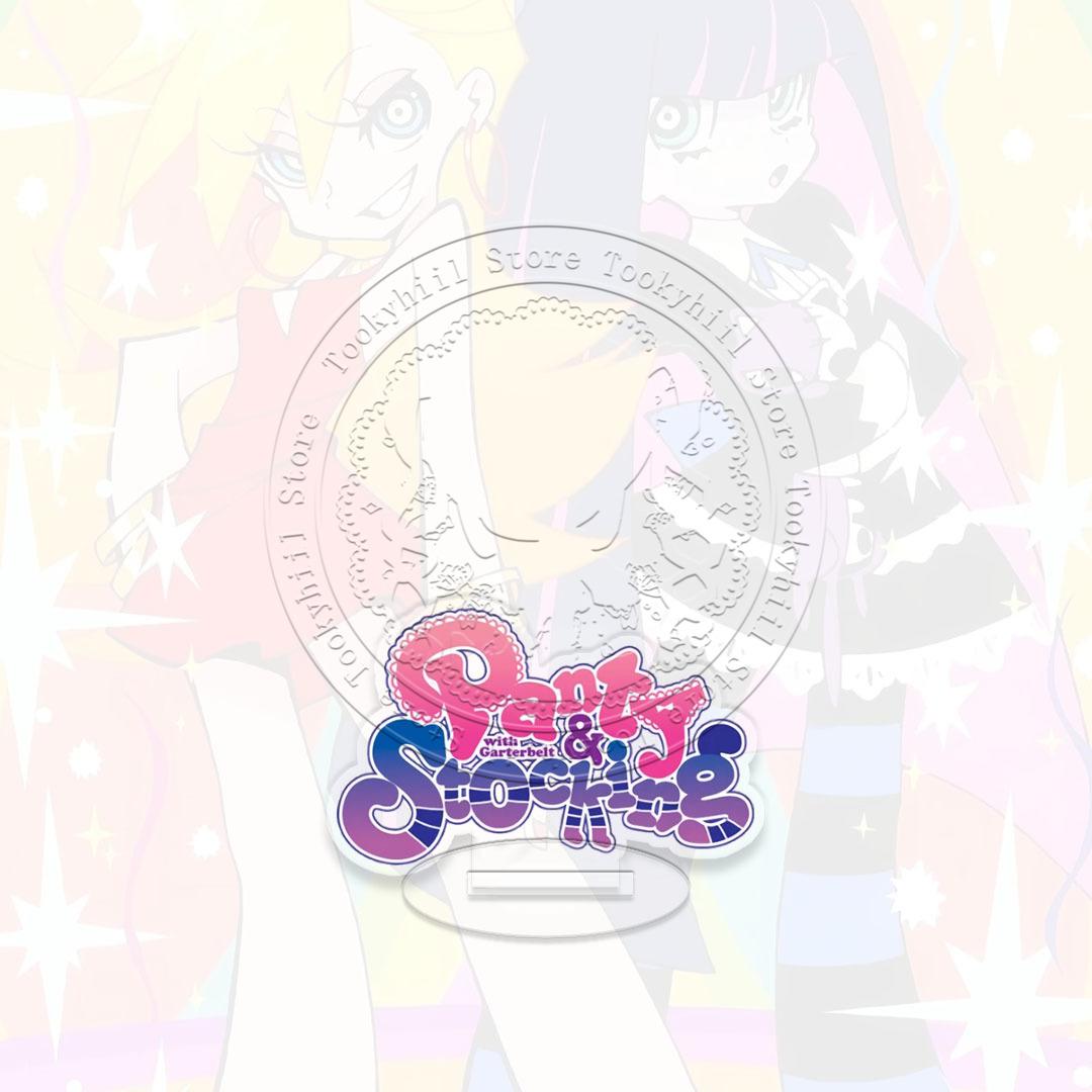 

10cm New Panty Stocking with Garterbelt Stand Card Acrylic kawaii Exquisite Souvenir Figure Burifu Student Couple Festival Gift