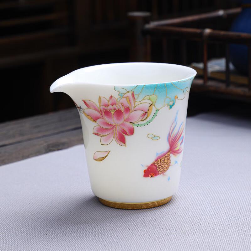 High-End Mutton Fat Jade Kung Fu Tea Set