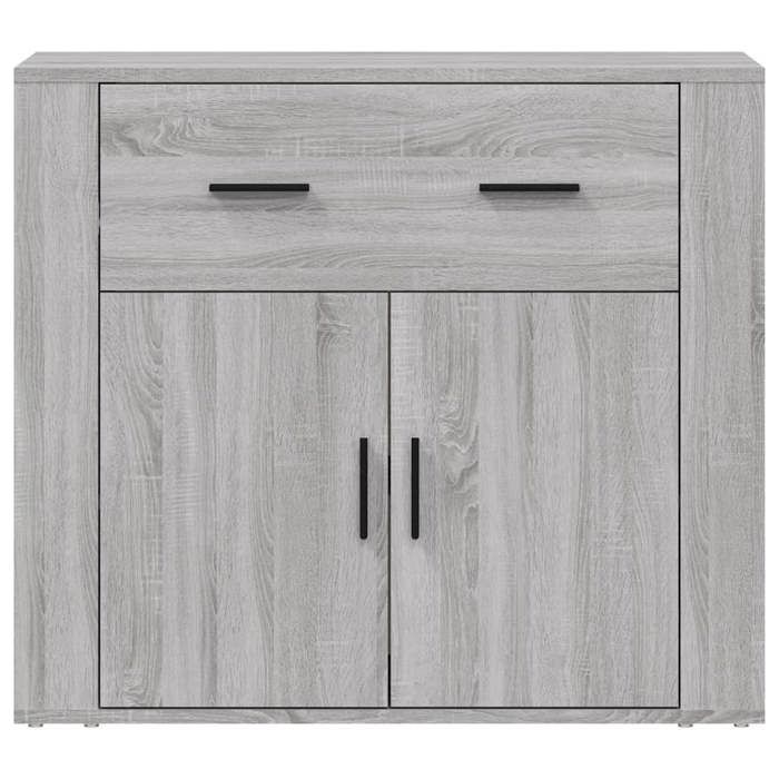 816574 vidaXL Buffet Sonoma gris 80x33x70 cm Bois d'ingénierie