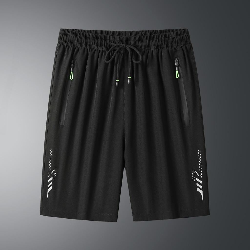 Summer Men's Shorts, Quick-drying Ice Silk, Sports and Leisure, Cool, Loose, Large Size, Thin Five-point Pants, Beach Pants
