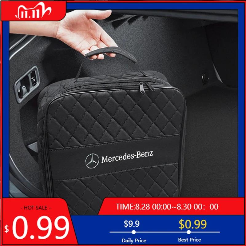 GLC GLB Car NEV Charging Gun Storage Bag EV Organizer Box For Mercedes Benz AMG W203 W206 W220 W205 W211 W212 W201 W210 W108 GL