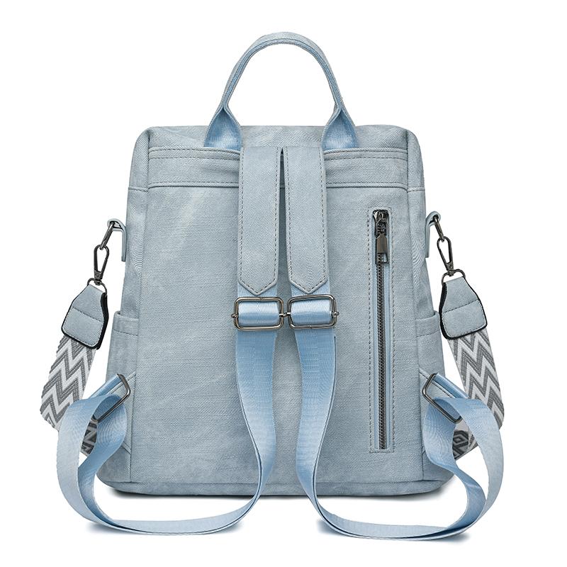 Vintage Women's Backpack PU Dual-purpose Shoulder Bag Large Capacity Commuter Backpack