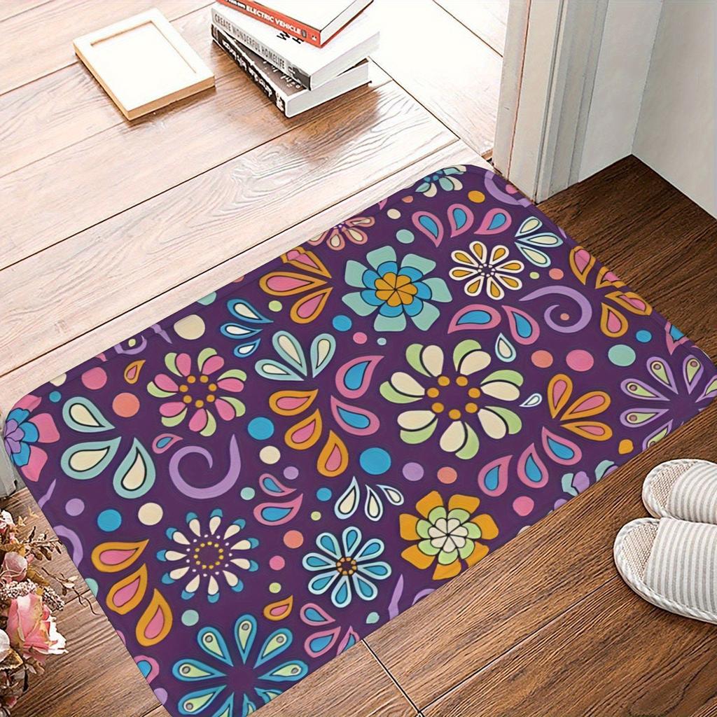 1PC Wild West Cowboy pattern Kitchen Rug Non-Slip Door Mat Pop design Bathroom Rug Bath Mat Carpet for Home Sink Laundry Decor