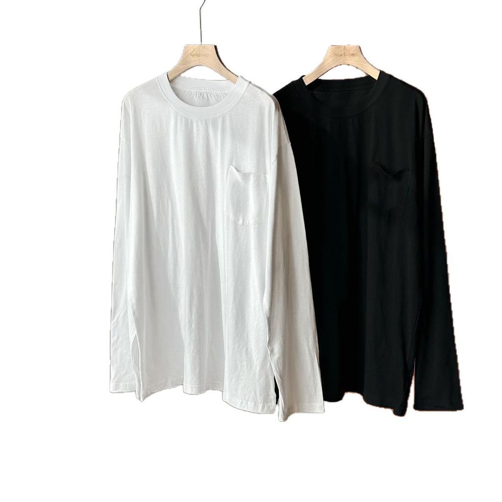 Retro Unisex Långärmad T-shirt med Bokstavstryck och Rund Hals - 26 Vårkollektion