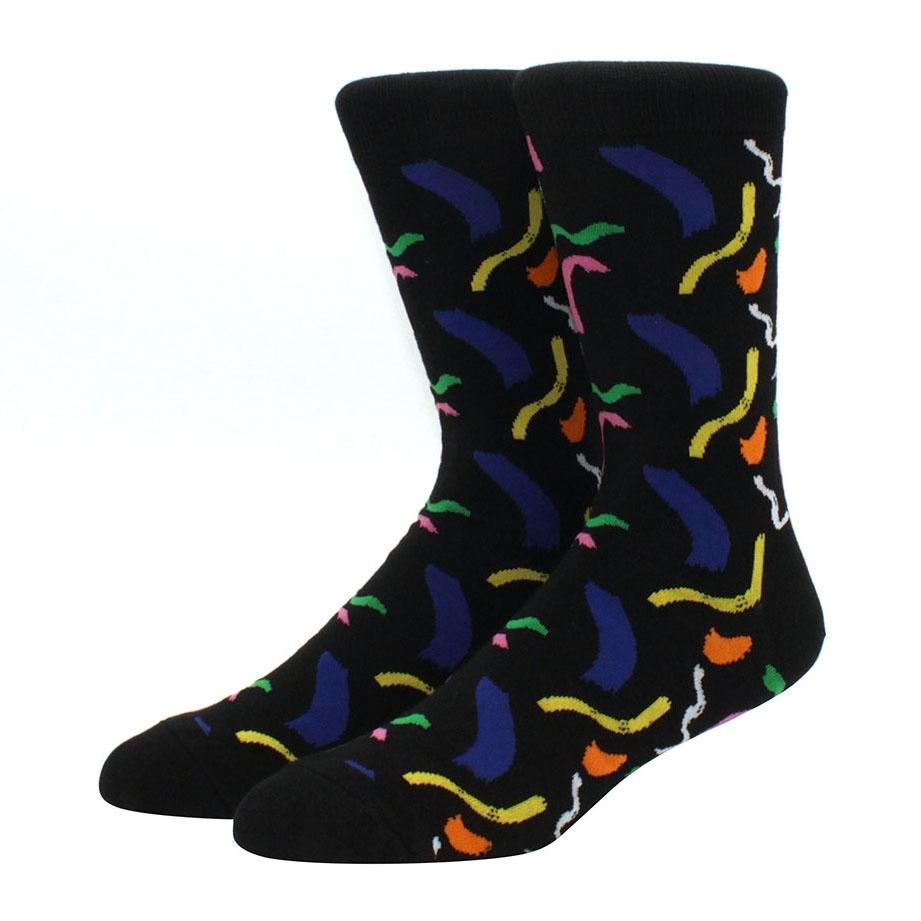 Herren mehrfarbig bedruckte Früchte, Essen, Damensocken, lustig, Skateboarden, Hip-Hop, Tiere, Socken