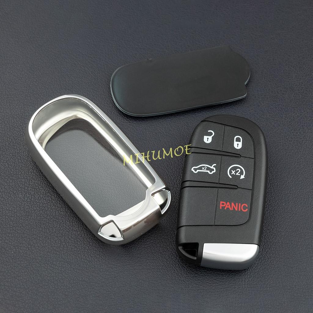 Car Key Fob Case Cover Holder For Jeep Grand Cherokee Renegade Compass Dodge Charger Challenger Durango Journey Fiat