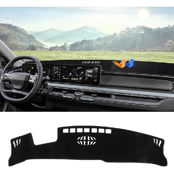 Autorder Dashboard Cover Mat for 2019-2023 2024 Kia Forte Accessories Dash Cover Flannel Dash Mat Sunshade Glare UV Rays Protector