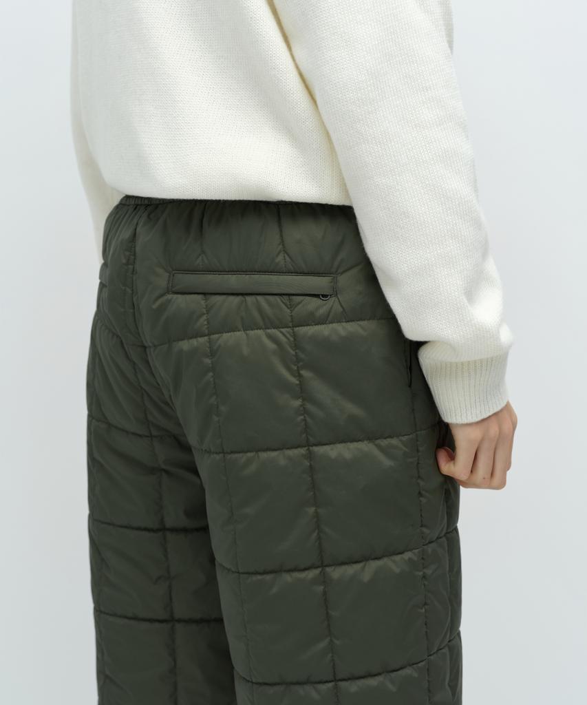 MUSINSA STANDARD Square Quilted Regular Fit Padded Pants [Khaki]