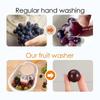 Vegetable Washer Spinner Manual Fruit Washer Vegetable Spinner Labor-Saving Food Colander Effective Cleaning for Berries Fruits