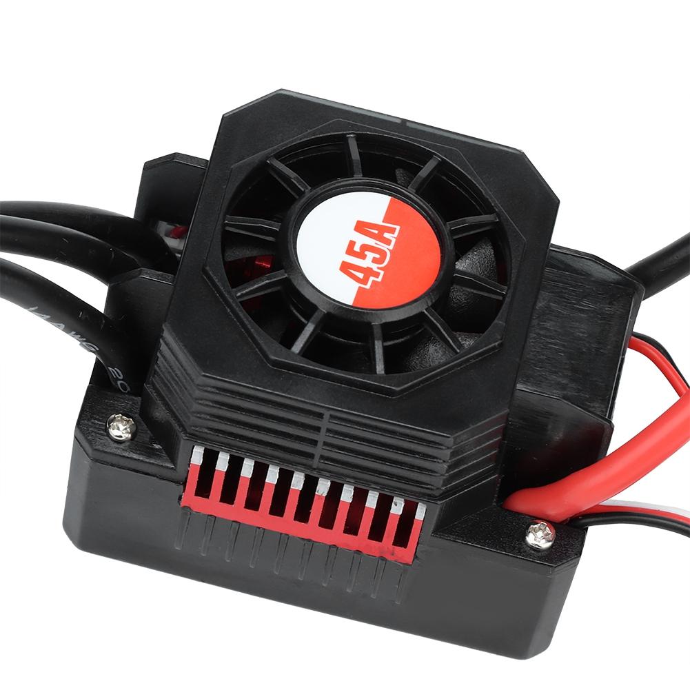 GTSKYTENRC 45A Brushless Waterproof Electric Speed Controller ESC for 1 10 1 12 RC Car