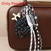 Fashion Cloth Girl Heart Bow Woven Rope Highend Bag Charm For Spring 2025