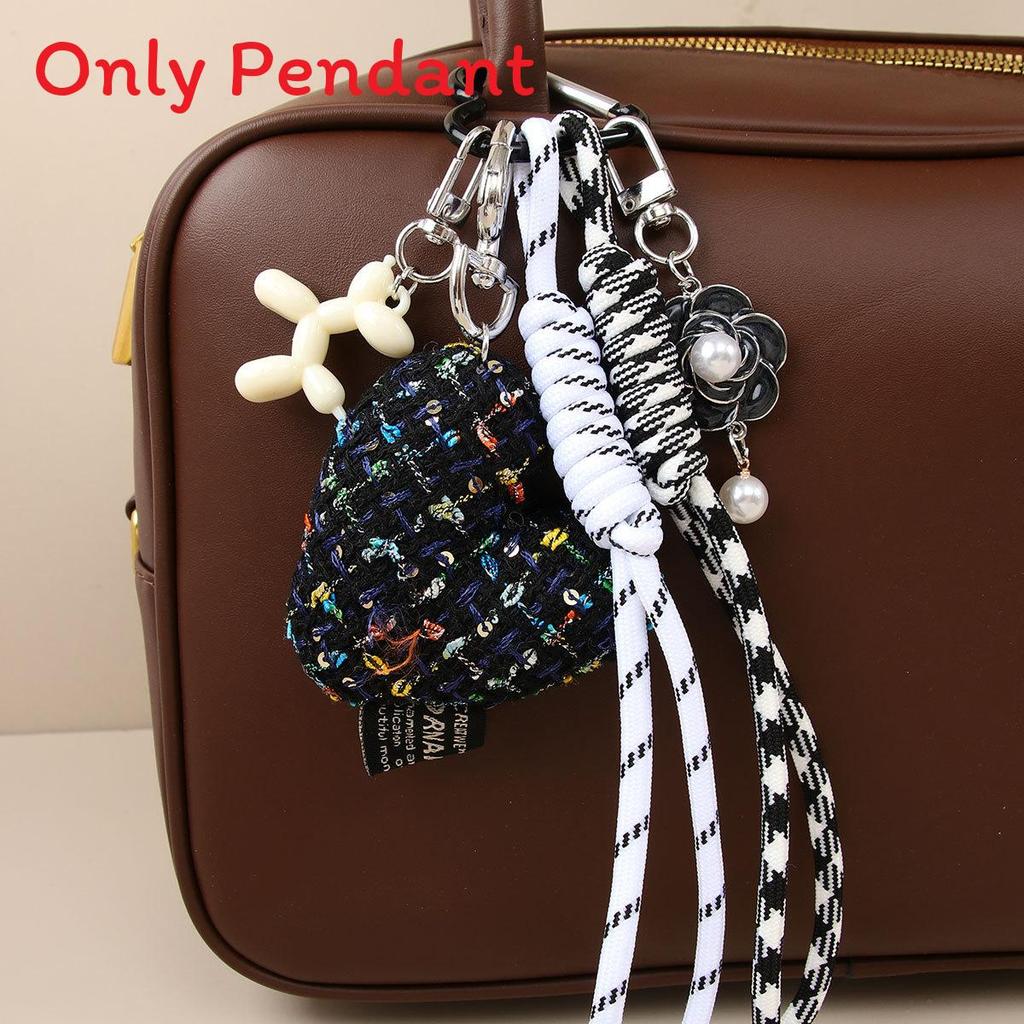 Fashion Cloth Girl Heart Bow Woven Rope Highend Bag Charm For Spring 2025