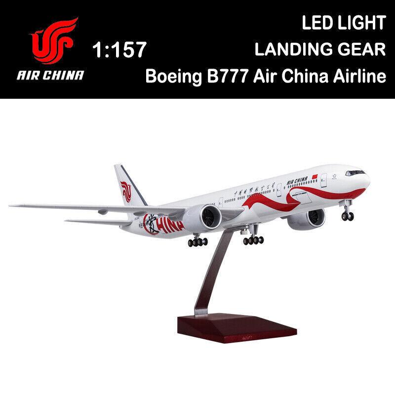 

Декоративная смола B777 47 см 1:157 Масштаб Литая Модель Самолета Air China International Airlines Выставочный Самолет Коллекция Со Светодиодом NO LED