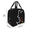 Mickey Mouse lunch bag with a zipper This portable insulated lunch bag features a soft cooler bag and a stylish clasp a great tote bag for or any