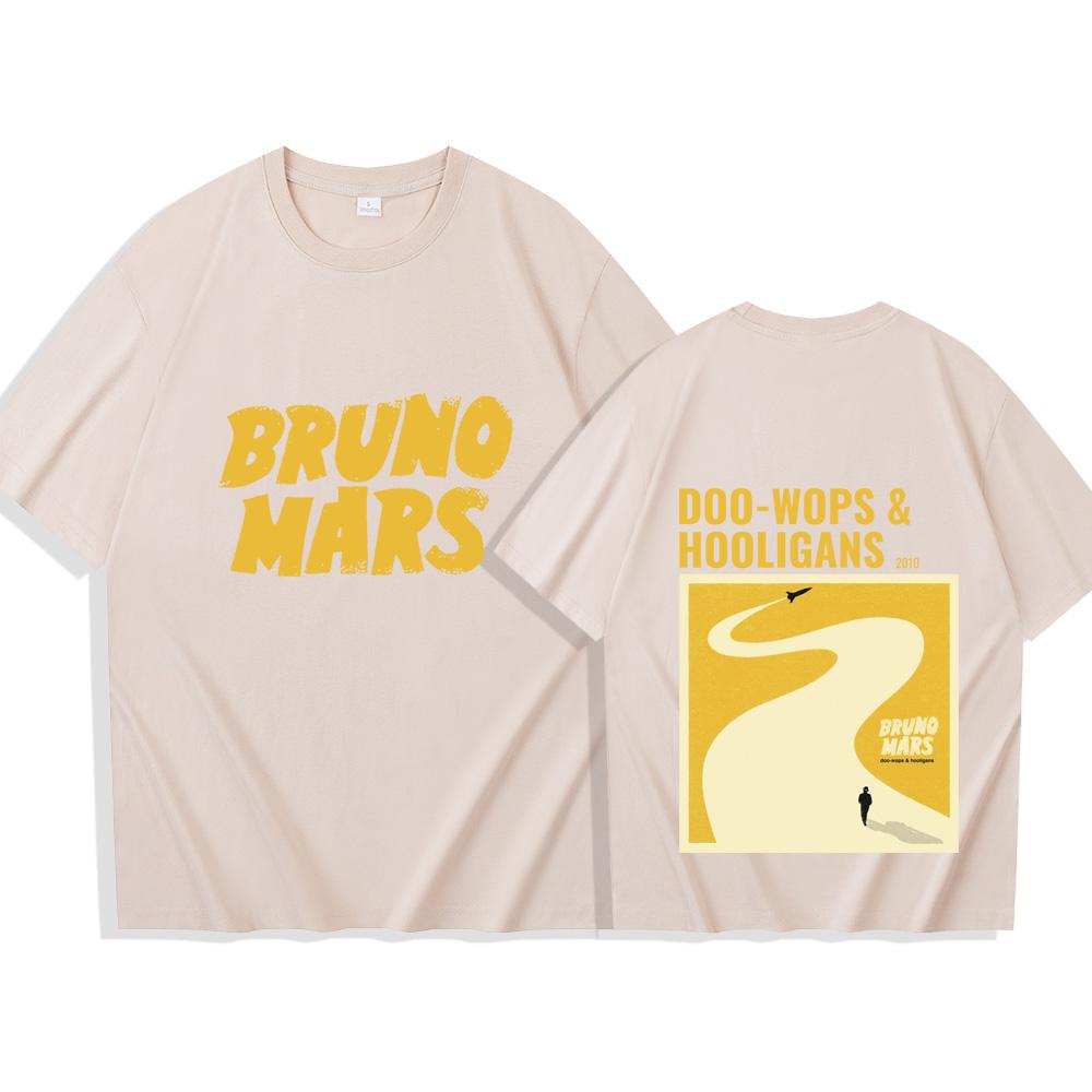 

Bruno Mars DooWops Hooligans 2024 Tshirt Women Oneck Summer Casual Shirt Oversized T Shirt for Men Regular 4XL