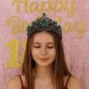 Elegant Baroque Crown Antique Bronze Princess Rhinestone Tiara Luxury Queen Tiara Crown  Wedding
