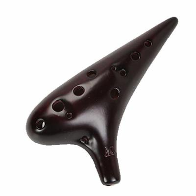 Ocarina de Cerámica para Principiantes de 12 Agujeros en Do Alto para Enseñar