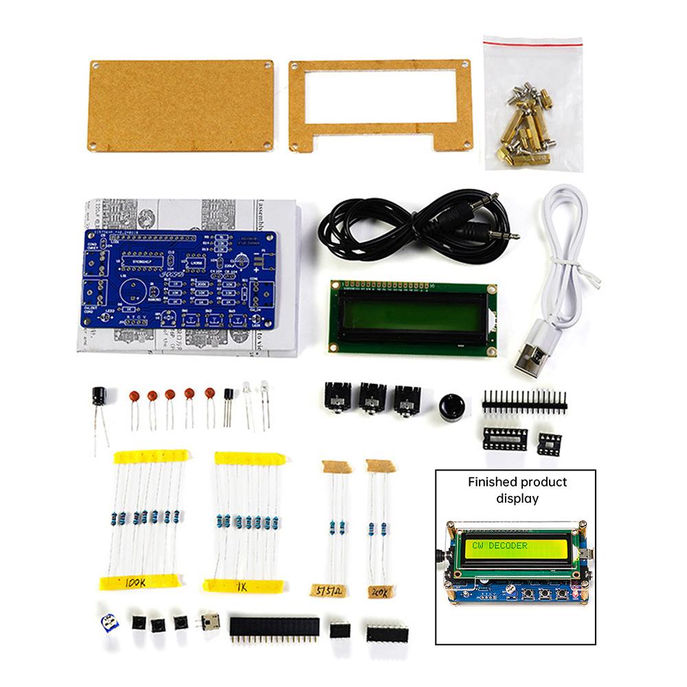 Upgraded DC 5V CW Morse Code Decoder Bulk Circuit Board Welding Practice DIY Electronic Manufacturing Kit